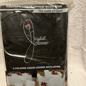 4 pack paper chair covers with bow